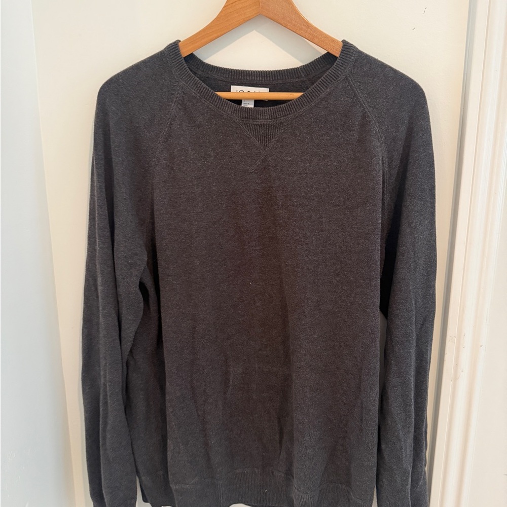 The Rail Gray Crewneck Sweater Classic Knit